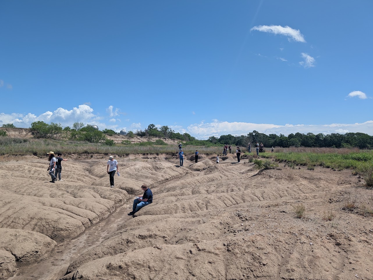 GEOG 331 students during a field activity